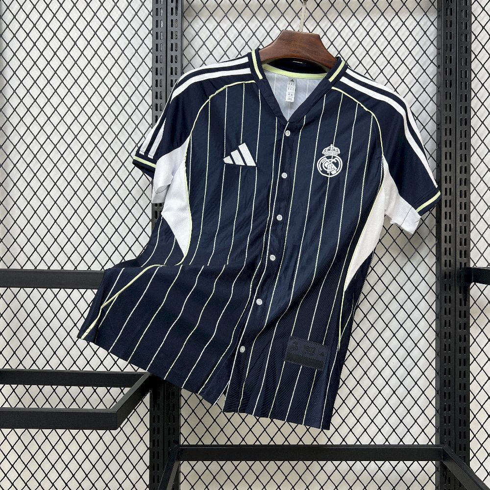 NEW CAMISETA BEISBOLERA REAL MADRID ED US BLACK 2025/26